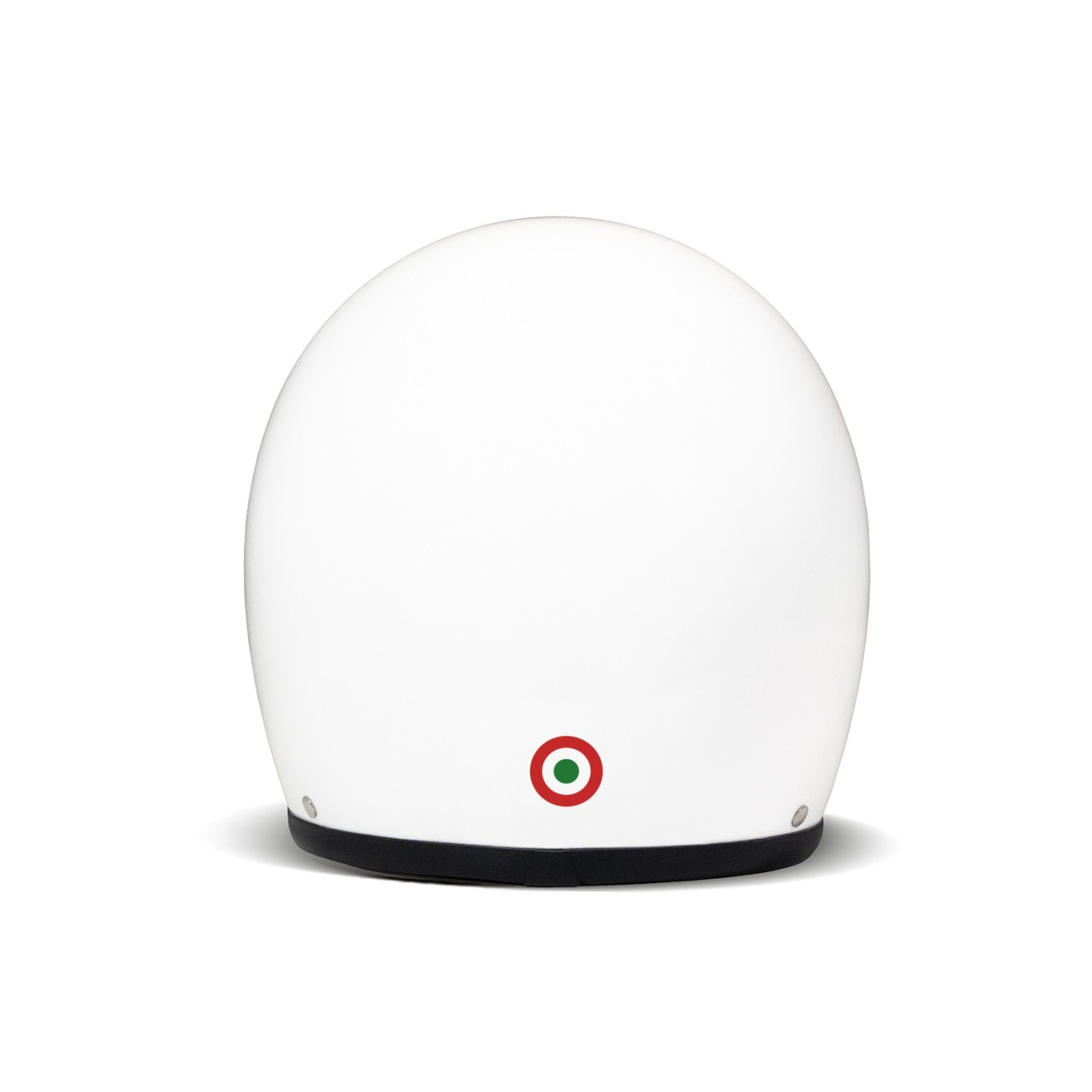 DMD casque jet rétro, blanc, brillant, Ita White, fibre de verre, ECE 22.06