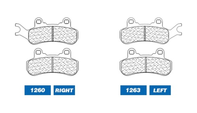 CL Brakes ATV plaquettes de frein en métal fritté - 1260ATV1