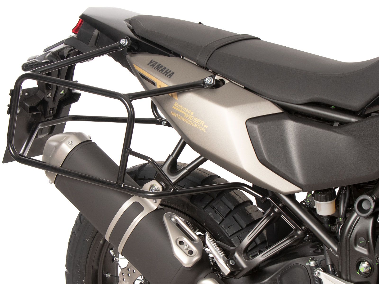 Support de valises latérales vissé noir pour Yamaha Ténéré 700 (25-) Hepco & Becker