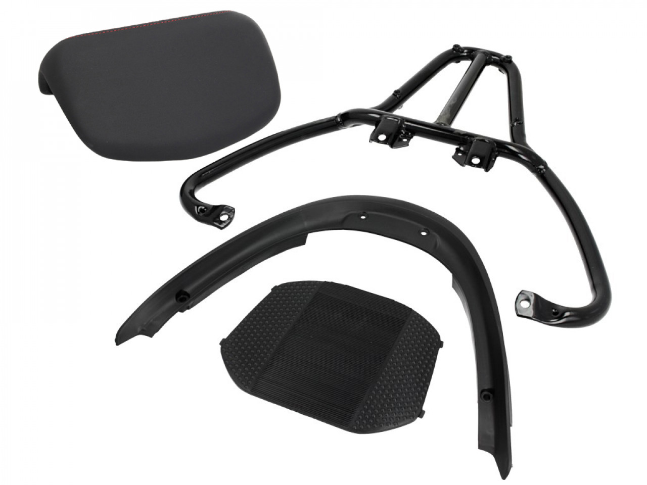 Kit Top Case (avec plaque de fixation), 37 l, noir mat pour Piaggio MP3 125 / 300 / Sport HPE