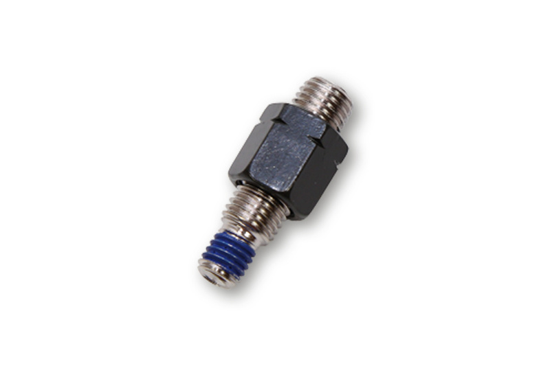 HIGHSIDER pro Adaptateur de miroir noir M10 x 1,25 filetage à gauche vers M8