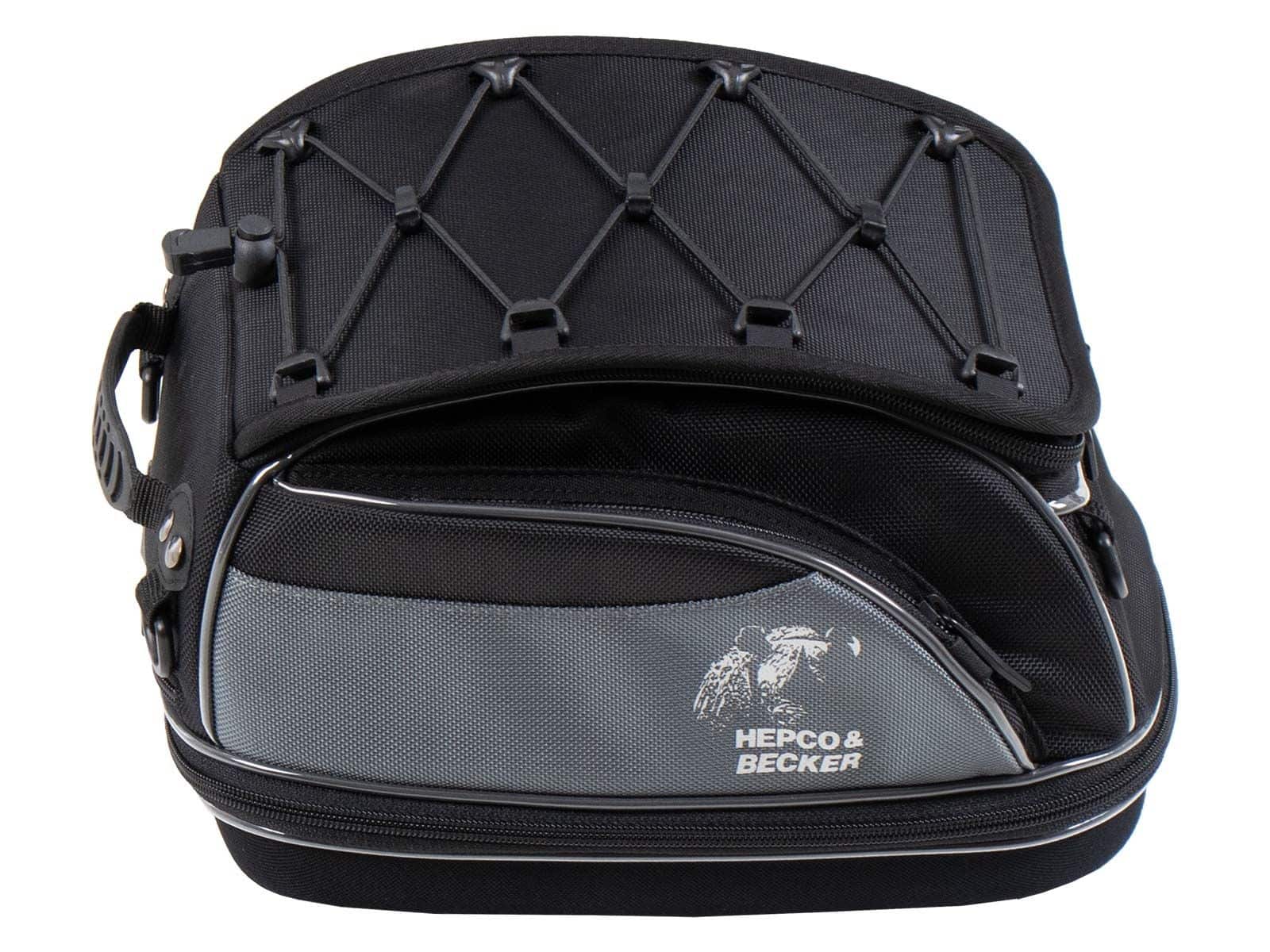 Sacoche arrière Street noire, fixation universelle de la ceinture, Hepco & Becker