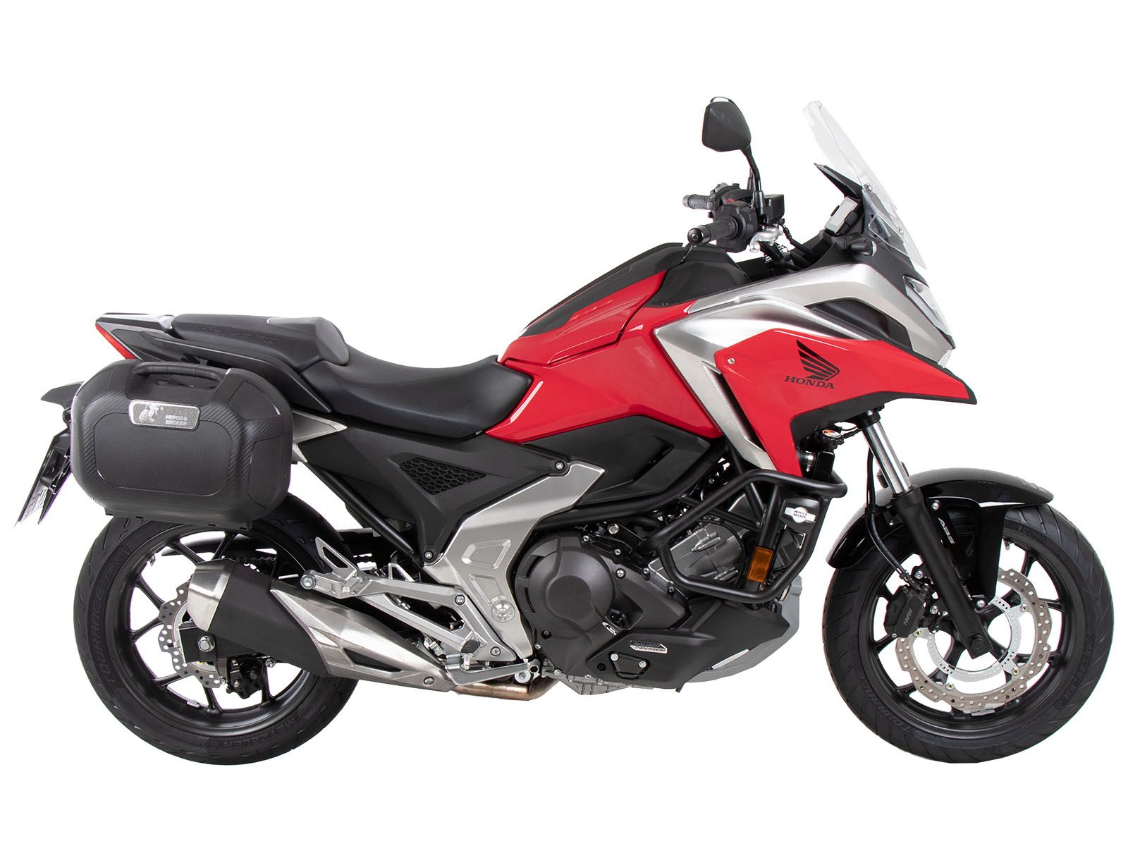 Supports latéraux C-Bow noirs pour Honda NC 750 X /DCT (21-) Hepco & Becker