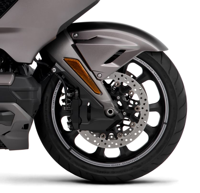 Décor de jante autocollant argenté pour Honda GL1800 Gold Wing (20-) Original