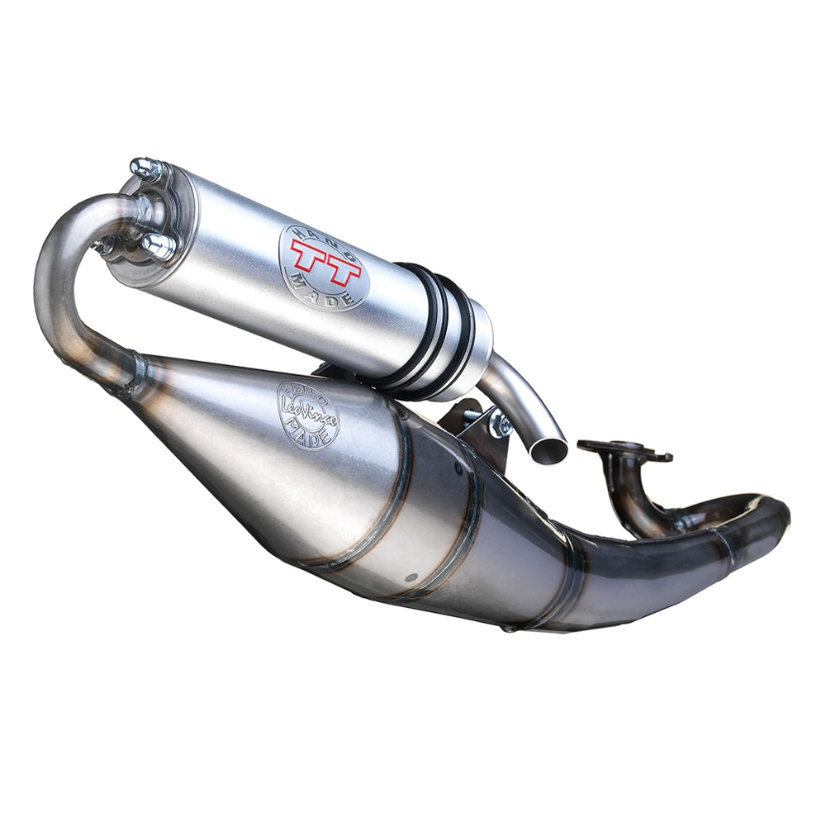 Système d'échappement LeoVince Hand Made TT, acier, Full System pour Aprilia / Piaggio