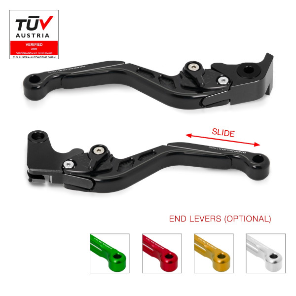 Kit de leviers pour Kawasaki Z900 / Z650 / Ninja 650 / Versys 650 / Versys 1000 - Barracuda