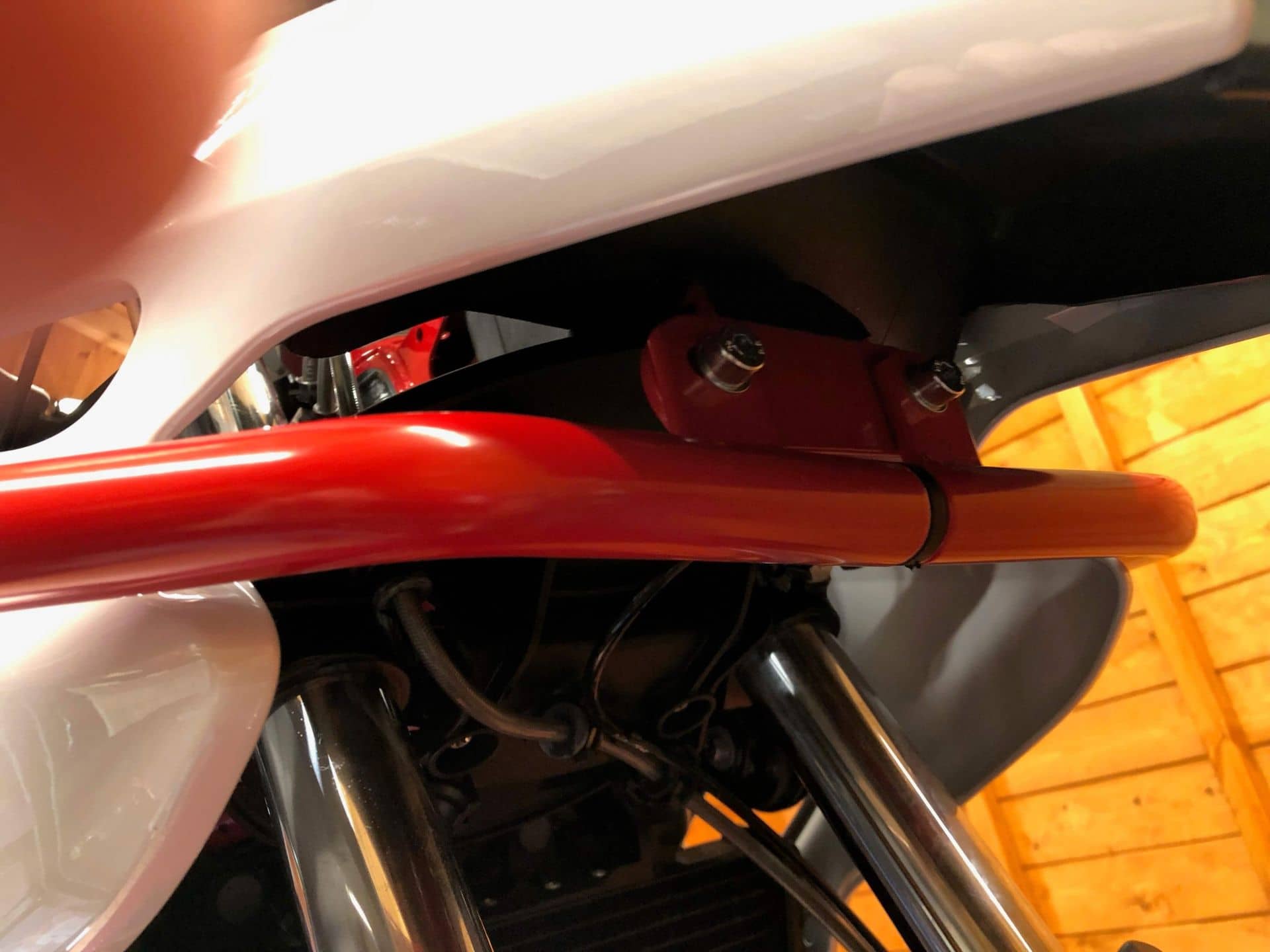 Arceau de protection moteur rouge pour BMW F 800 GS (08-18) Hepco & Becker