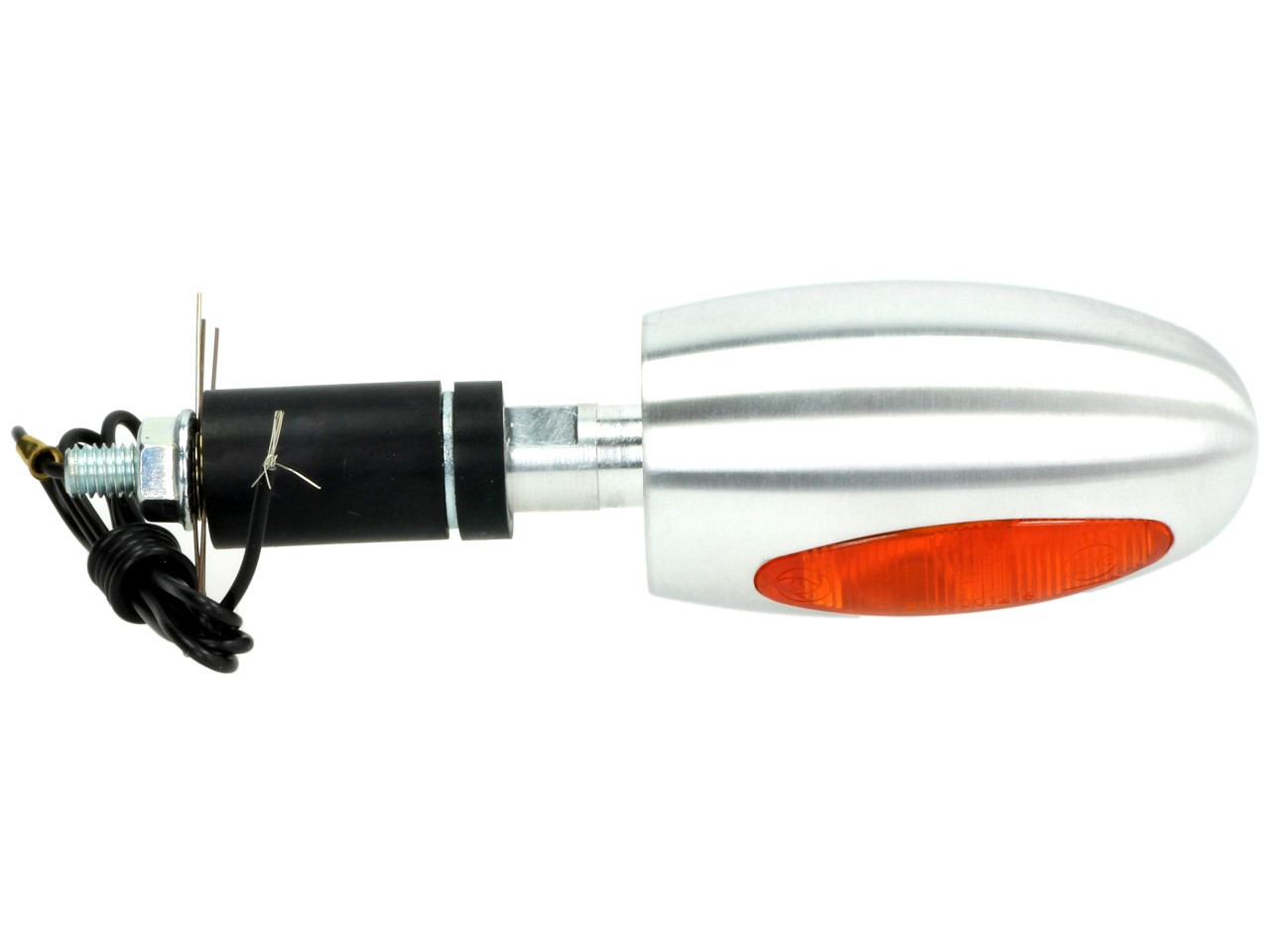 Clignotants Kellermann, BL 1000 yellow, aluminium, halogène, VR/VL, 12 V, 21 W, argent satiné
