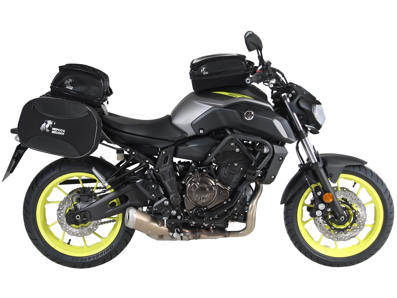 Arceau de protection moteur anthracite pour Yamaha MT-07 (année 18-) Hepco & Becker