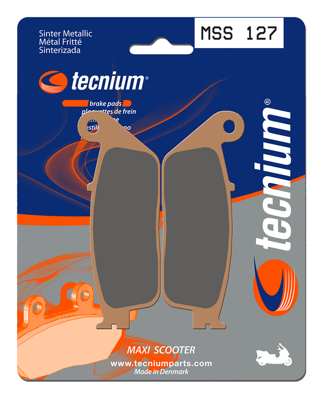 Plaquettes de frein Tecnium Maxi Scooter en métal fritté - MSS127