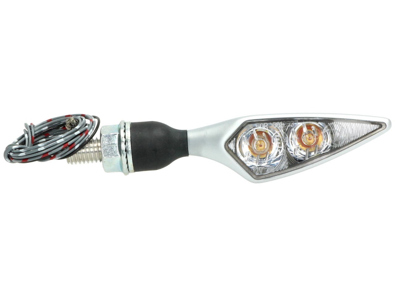 Kellermann Clignotant, feu arrière et feu stop, Rhombus DF, acier, LED, HR, 12 V, chrome mat, M8x20