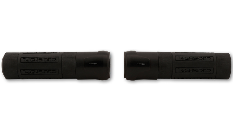 HIGHSIDER pro Akron poignée en caoutchouc noir 7/8 pouce (22,2 mm), 132 mm