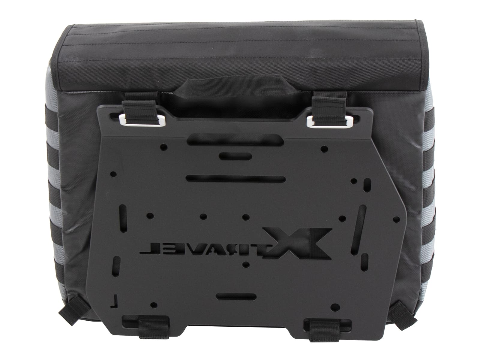 Kit de sacoches latérales Xtravel Basic y compris 2x plaque d'adaptation universelle pour les supports de sacoches latérales tubulaires