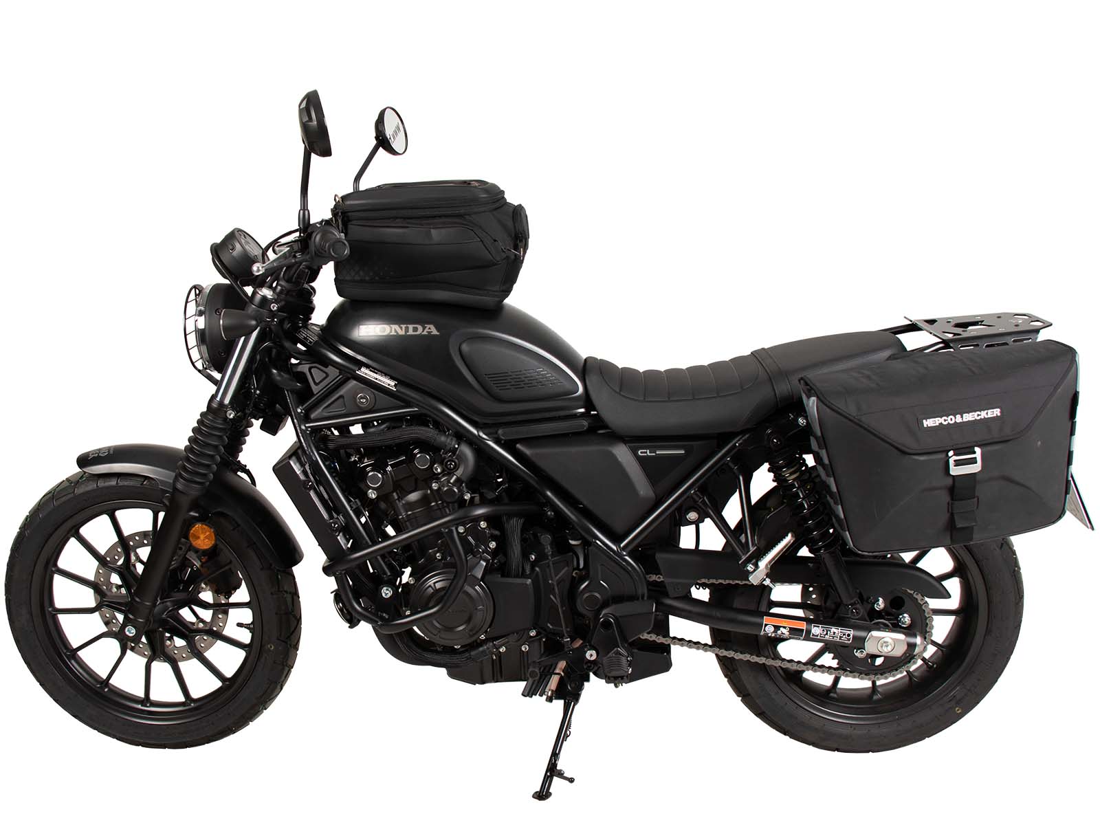 Support latéral C-Bow gauche noir pour Honda CL 500 Scrambler (23-) Hepco & Becker