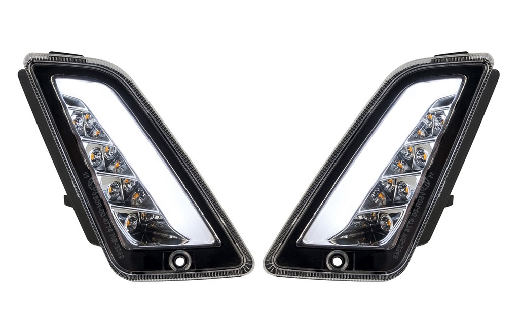 Kit clignotant avant gauche/droite pour Vespa GTS/GTS Super/GTV 125-300ccm ('14-), clair