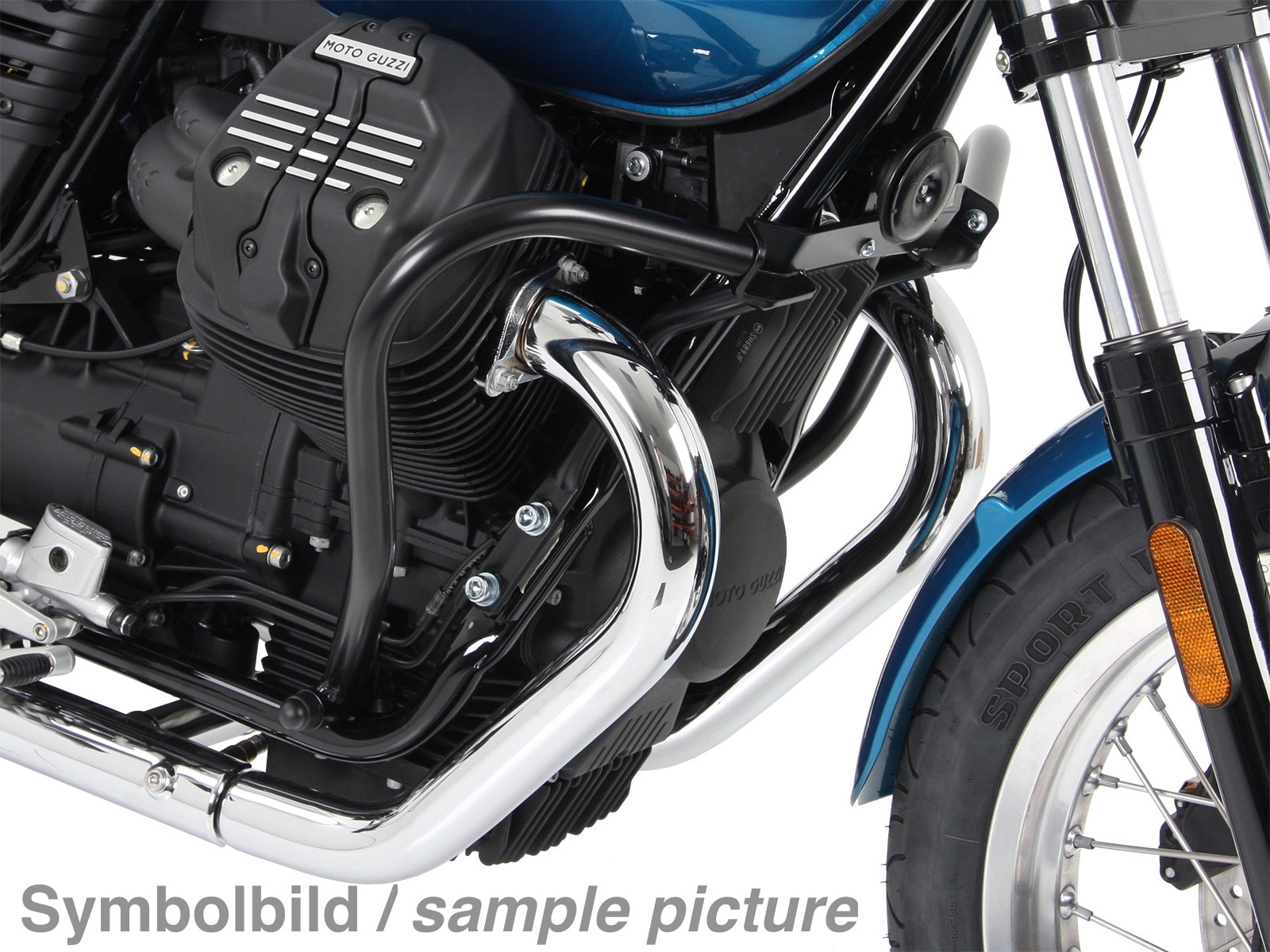 Arceau de protection moteur chromé pour V 7 III stone/ special/ Anniversario/ Racer (année 17-)