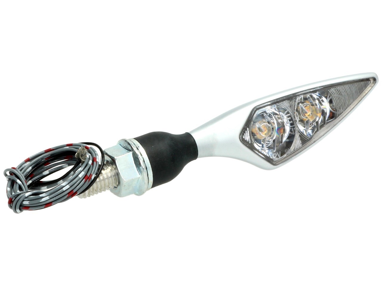 Kellermann Clignotant, feu arrière et feu stop, Rhombus DF, acier, LED, HR, 12 V, chrome mat, M8x20