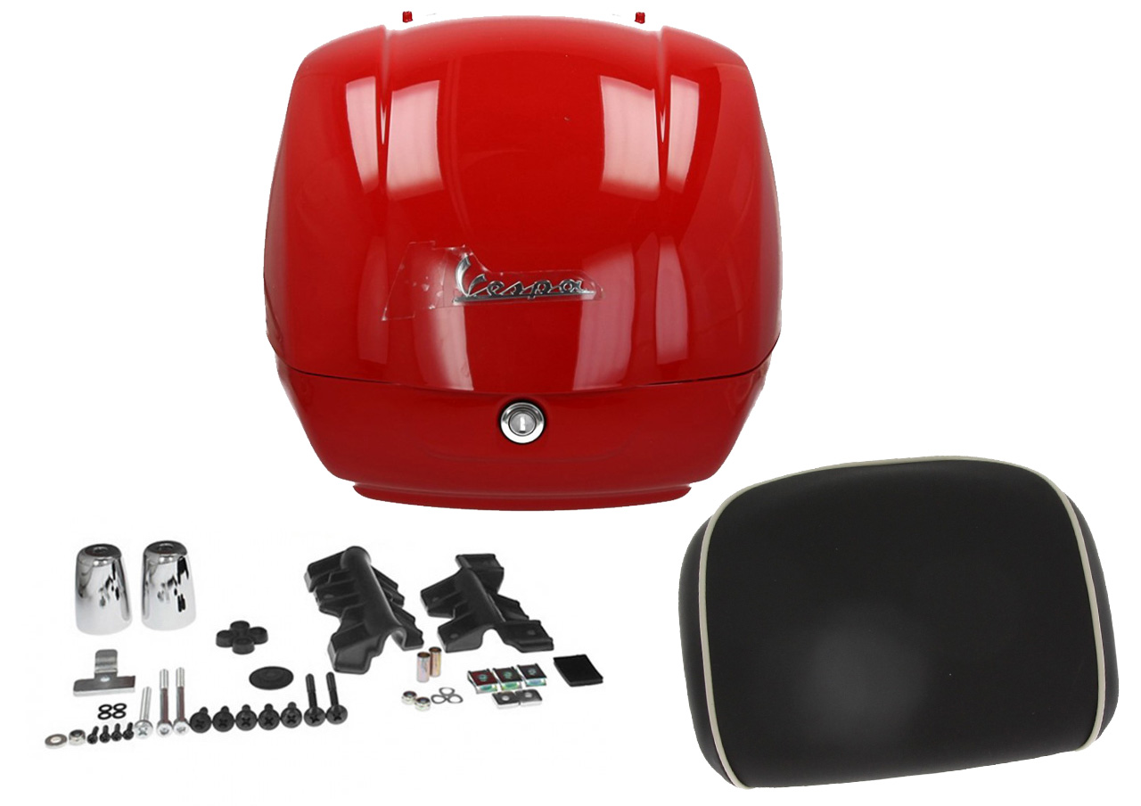 Top case original pour Vespa GTS - rouge dragon / passione / 894