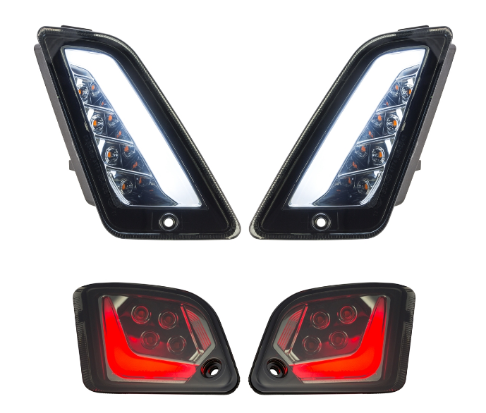 Kit clignotants avant & arrière pour Vespa GTS/GTS Super/GTV 125-300ccm ('14-), teintés