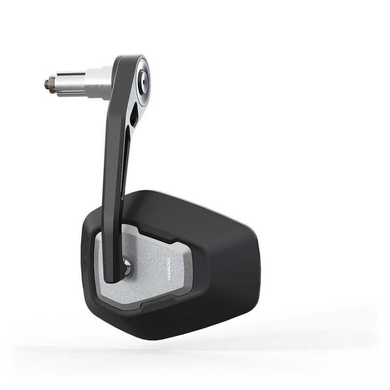 HIGHSIDER pro Rétroviseur d'extrémité de guidon Esagano-RS EVO noir/argent (1pc)