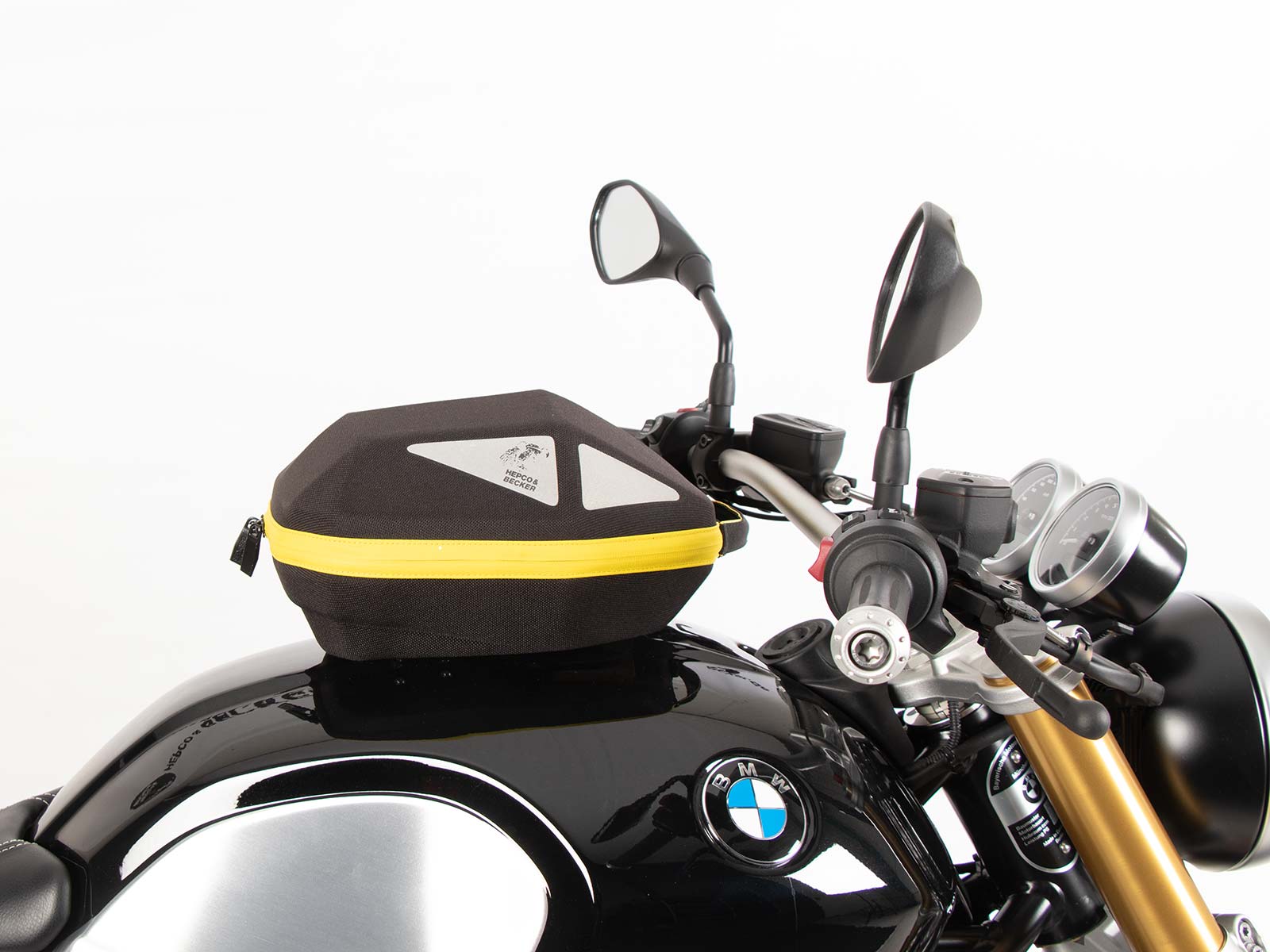 Anneau de réservoir Basic avec unité de fermeture de la sacoche de réservoir pour BMW R nineT Scrambler (16-23) Hepco & Becker
