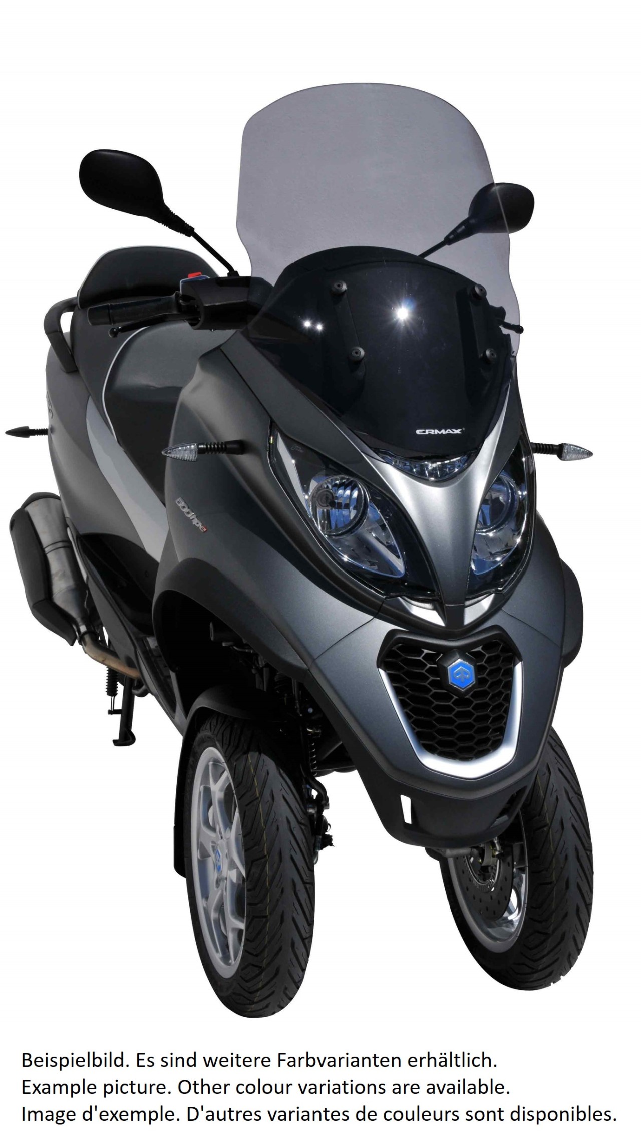 Pare-brise ERMAX Touring pour Piaggio MP3 400 HPE (-22), transparent