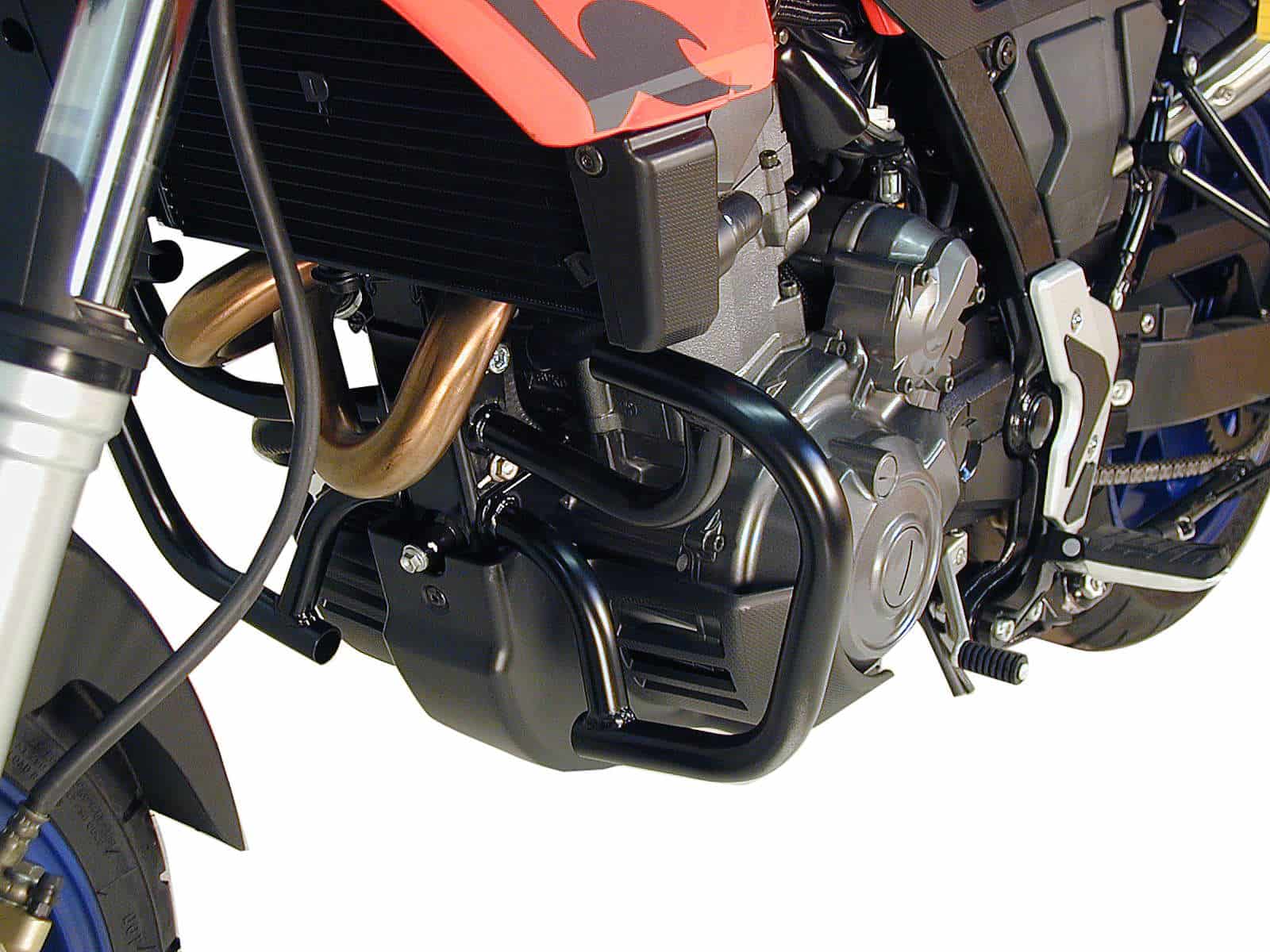 Arceau de protection moteur noir pour Aprilia Pegaso 650 Strada/Trail (05-09) Hepco & Becker