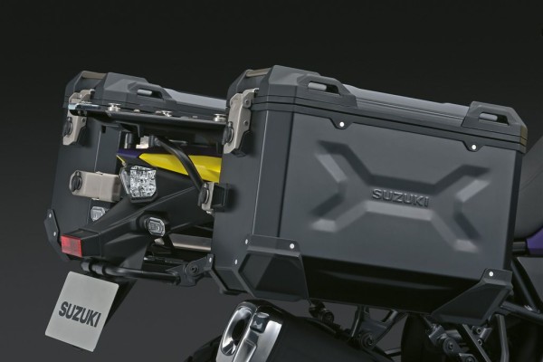 Set de valises latérales en aluminium (argent) pour Suzuki V-Strom 800DE  2023- Accessoires d'origine