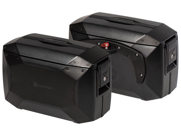 Kit de valises latérales Xcore noir pour support C-Bow original Hepco & Becker