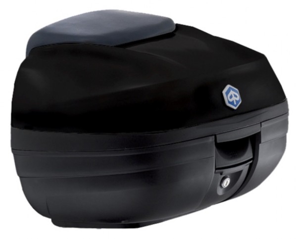 Kit Top Case (avec plaque de fixation), 37 l, noir pour Piaggio MP3 125 / 300 / Sport HPE