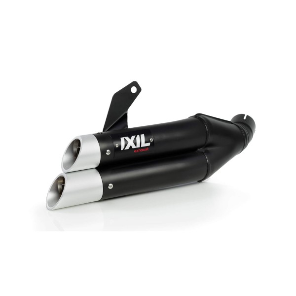 IXIL HYPERLOW XL pour Yamaha MT-07 /Tracer 700 /XSR 700, acier inoxydable noir, homologué E, Euro5