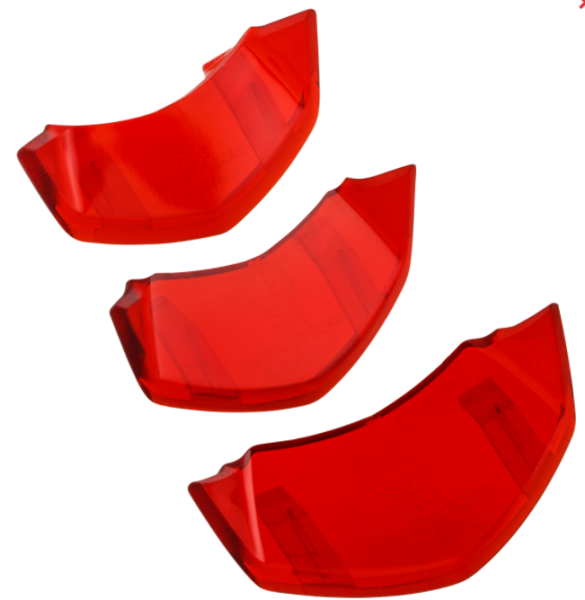 Insert en cascade rouge transparent pour Vespa Primavera/Sprint 50-150ccm ('18-)