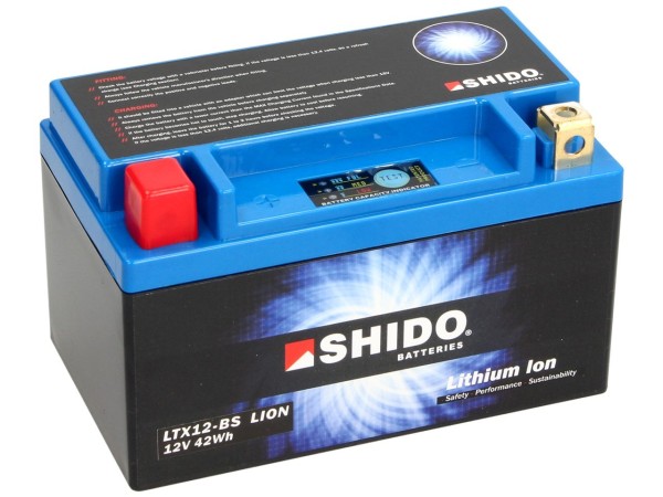 Batterie Shido LTX12-BS, 12 V, 4 A, Lithium Ion, 150x87x130 mm